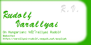 rudolf varallyai business card